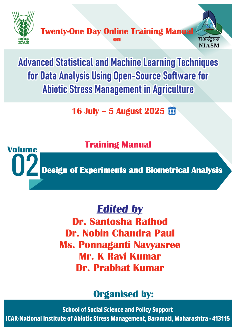 Design of Experiments and Biometrical Analysis